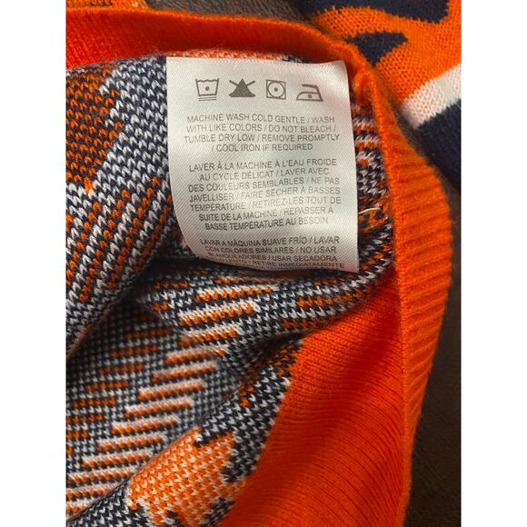 NFL Team Apparel Denver Broncos Ugly Christmas Sweater Men's Small Winter Fall - Picture 6 of 8